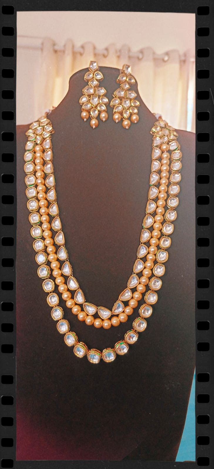 Layerd kundan neckpiece