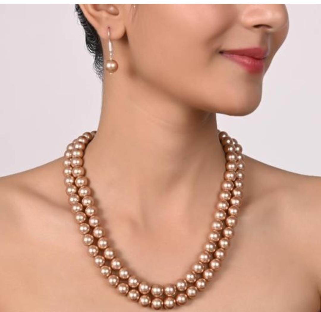 She'll Pearl double line mala