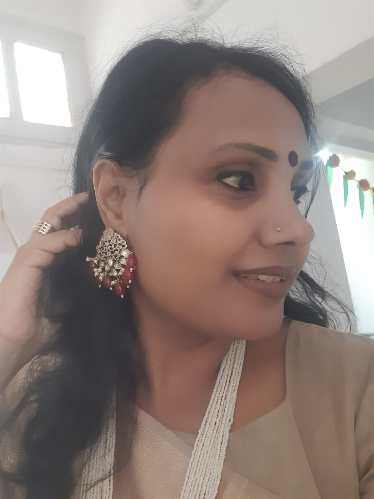Pearl temple mala