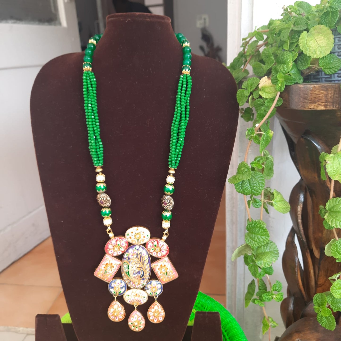 Tanjore handpainted neckpieces