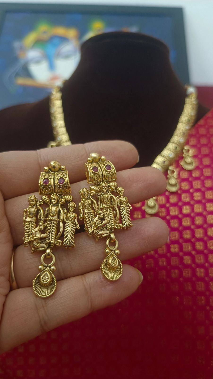 Temple Ram darbar neckpiece