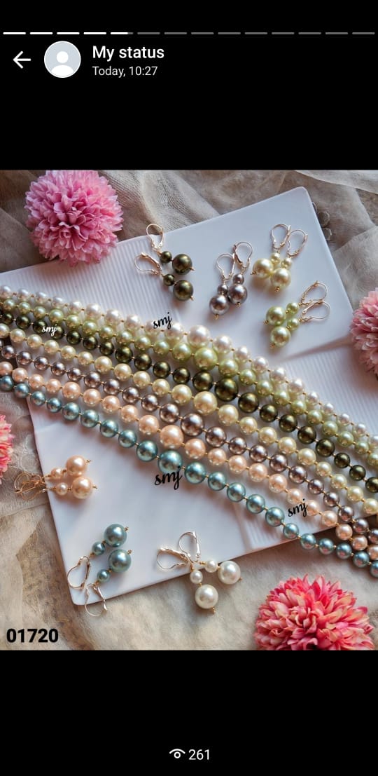 Single  lone pearl mala