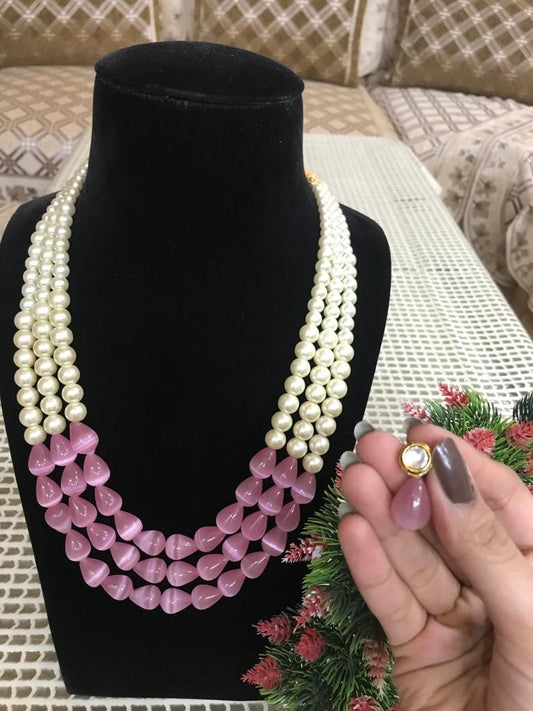 Pearl monalisa neckpiece