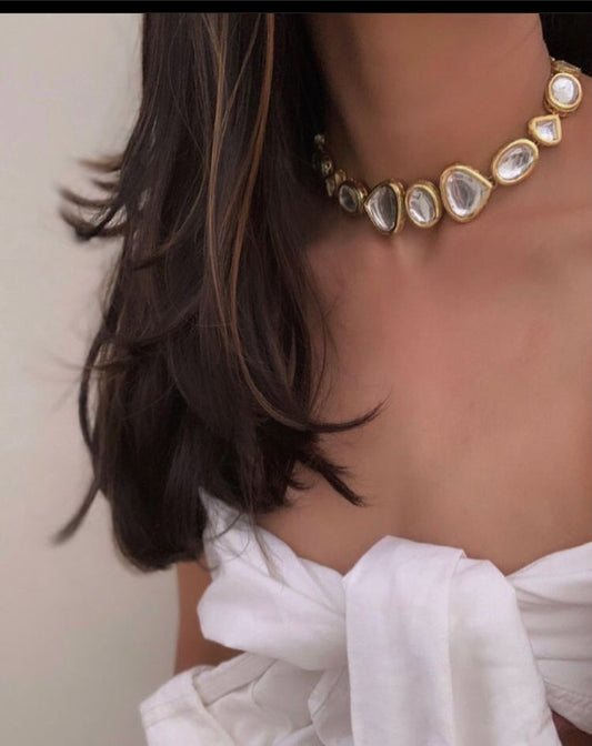 Uncut Kundan choker neckpiece
