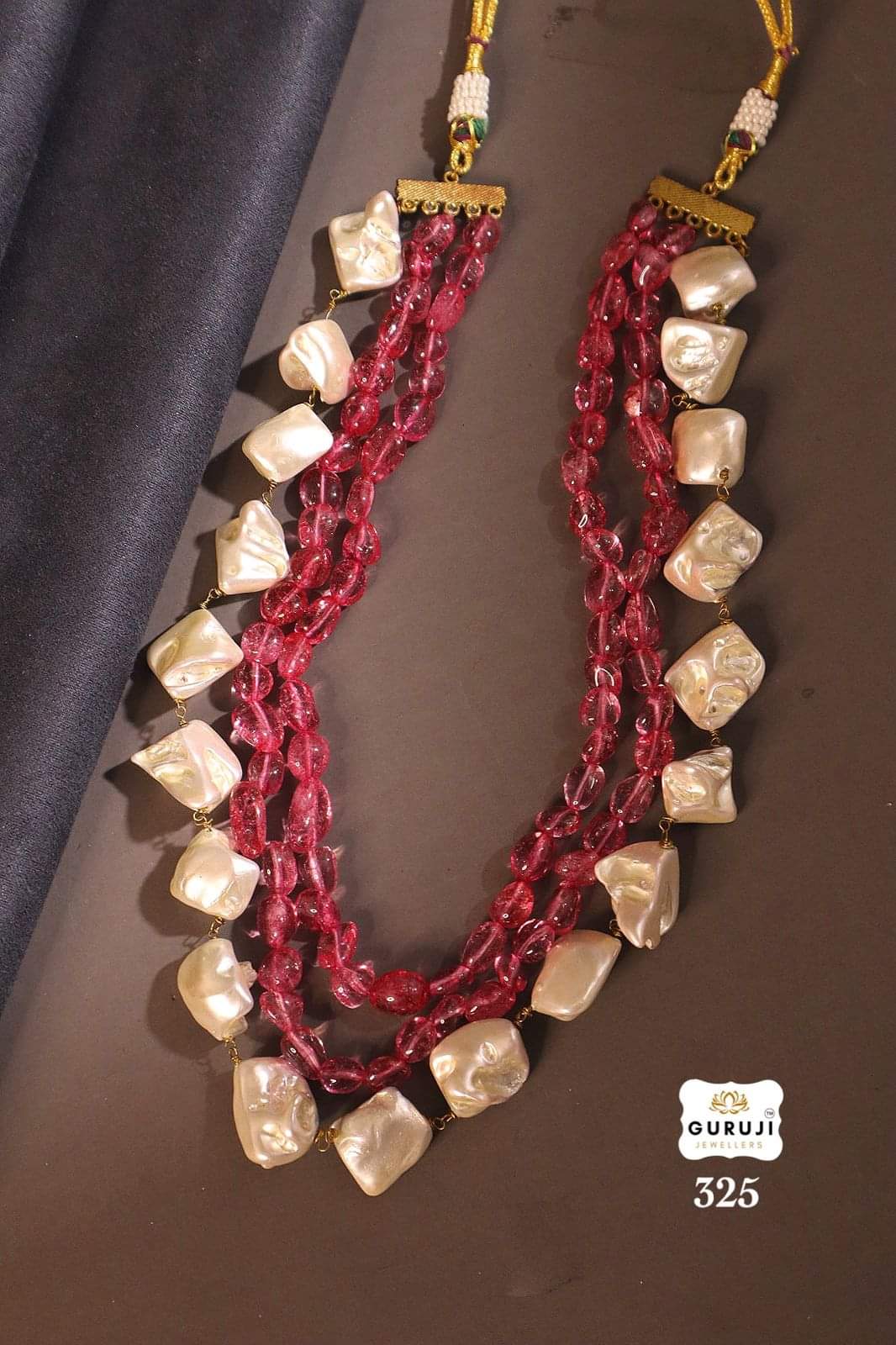 Barouque natural stone mala