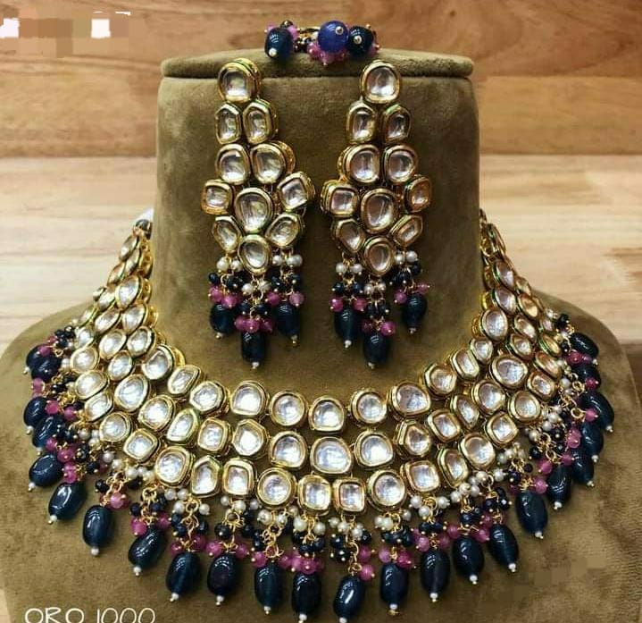 Kundan semi bridal heavy set