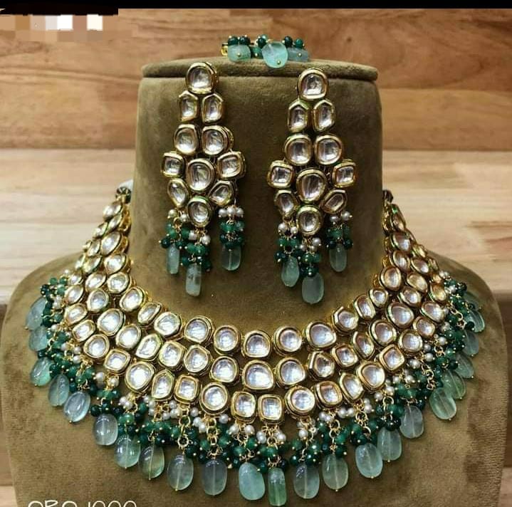 Kundan semi bridal heavy set