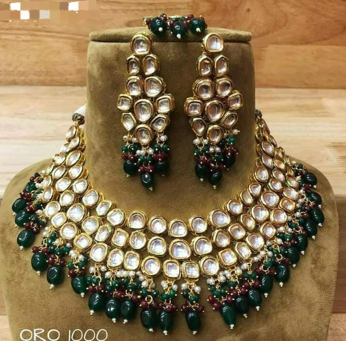 Kundan semi bridal heavy set