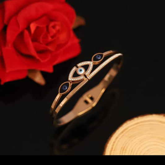 Classy evil eye Rose gold bracelet