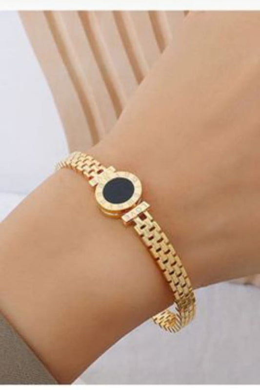 Roman gold-plated Zig Zag bracelet
