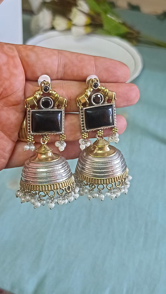Vintage Glow Jhumkas